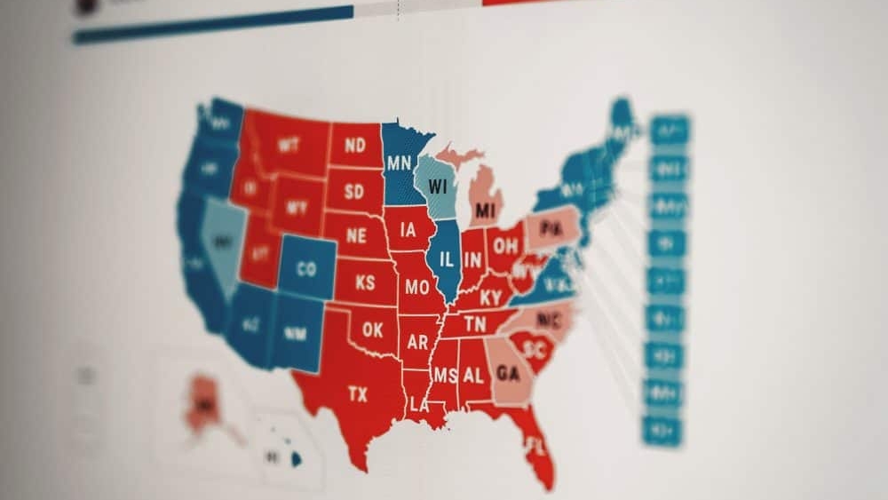 Carte élections américaines 2020